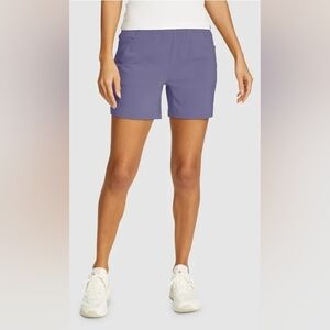 NWT Eddie Bauer Women's ClimaTrail Shorts Size P14 in Dark Mulberry